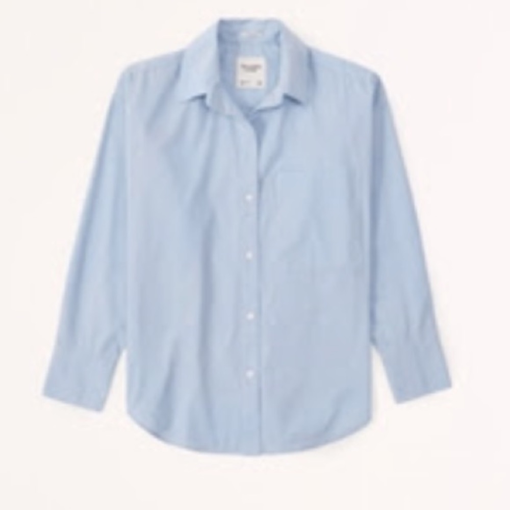 Abercrombie & Fitch Light Blue Button-Down Shirt